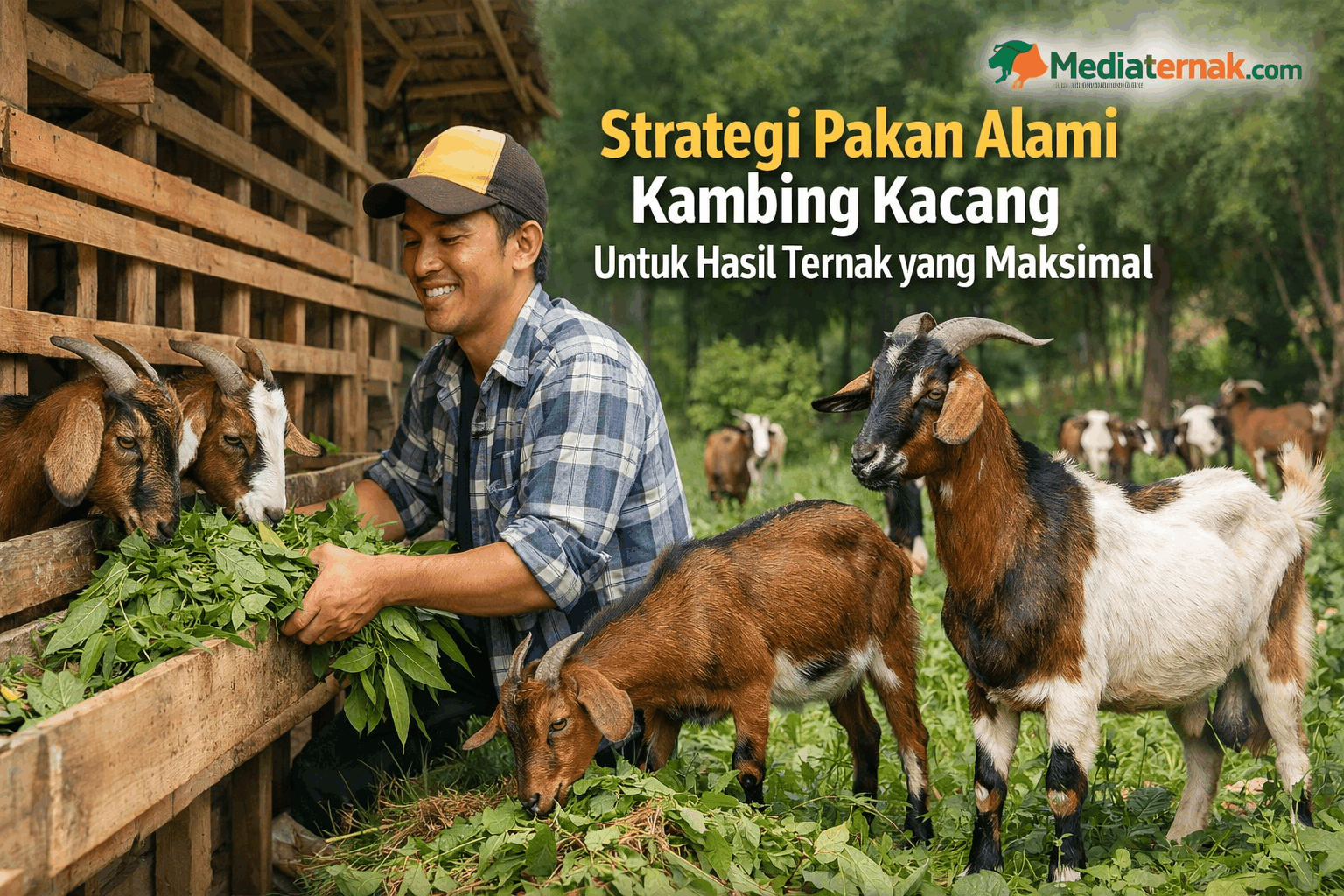 Strategi Pakan Alami Kambing Kacang Untuk Hasil Ternak yang Maksimal