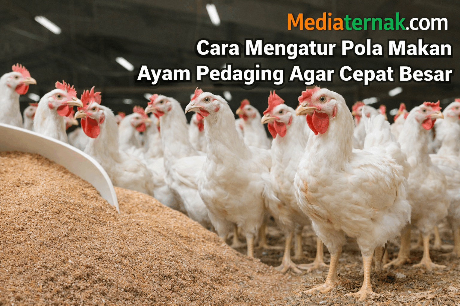 12 Cara Mengatur Pola Makan Ayam Pedaging Agar Cepat Besar